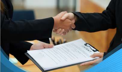 Handshake sealing insurance agreement